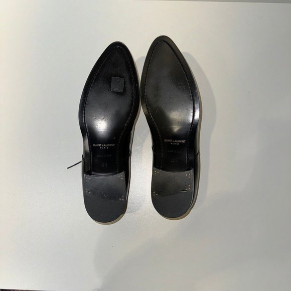 Saint Laurent Checkerboard Derby Shoes in Black - Picture 6 of 7